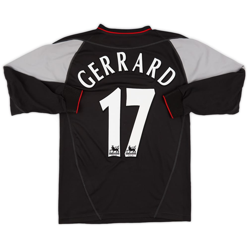 2002-04 Liverpool Away L/S Shirt Gerrard #17 - 9/10 - (XS)