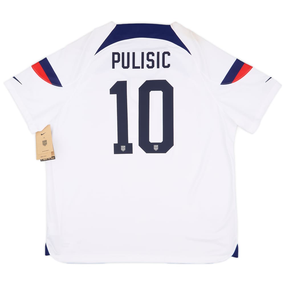 2022-23 USA Home Shirt Pulisic #10 (XXL)