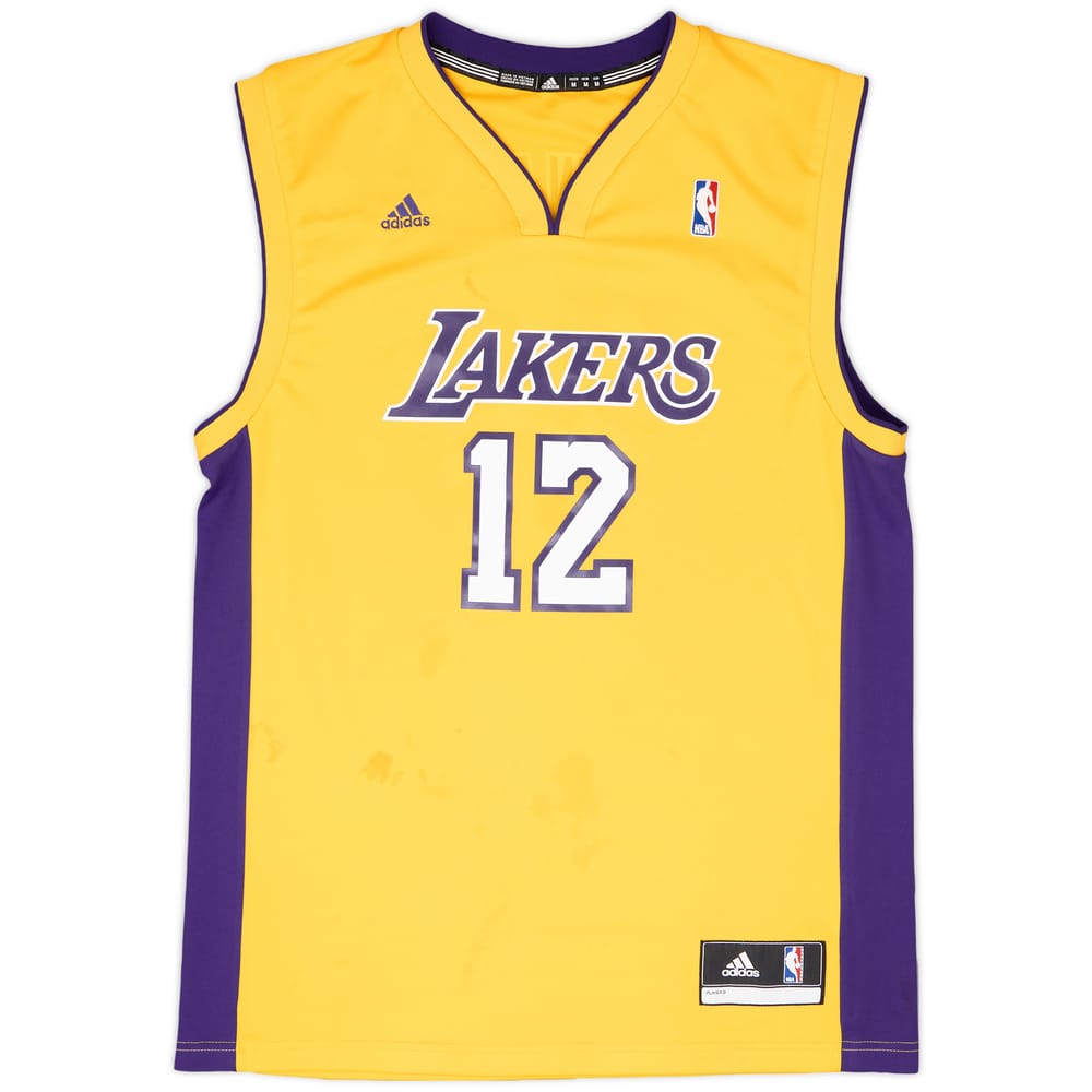 2012-13 LA Lakers Howard #12 adidas Home Jersey - 4/10 - (M)