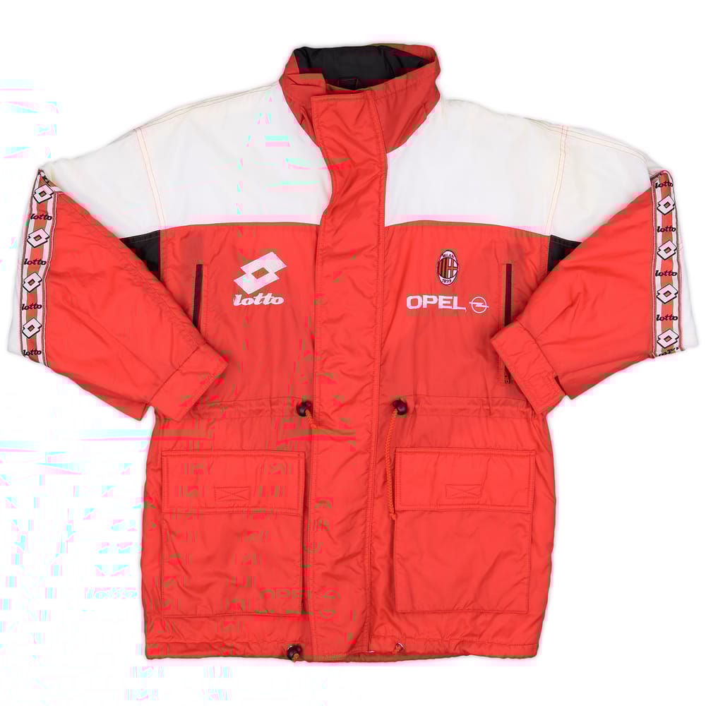 1995-96 AC Milan Lotto Padded Bench Coat - 8/10 - (L)