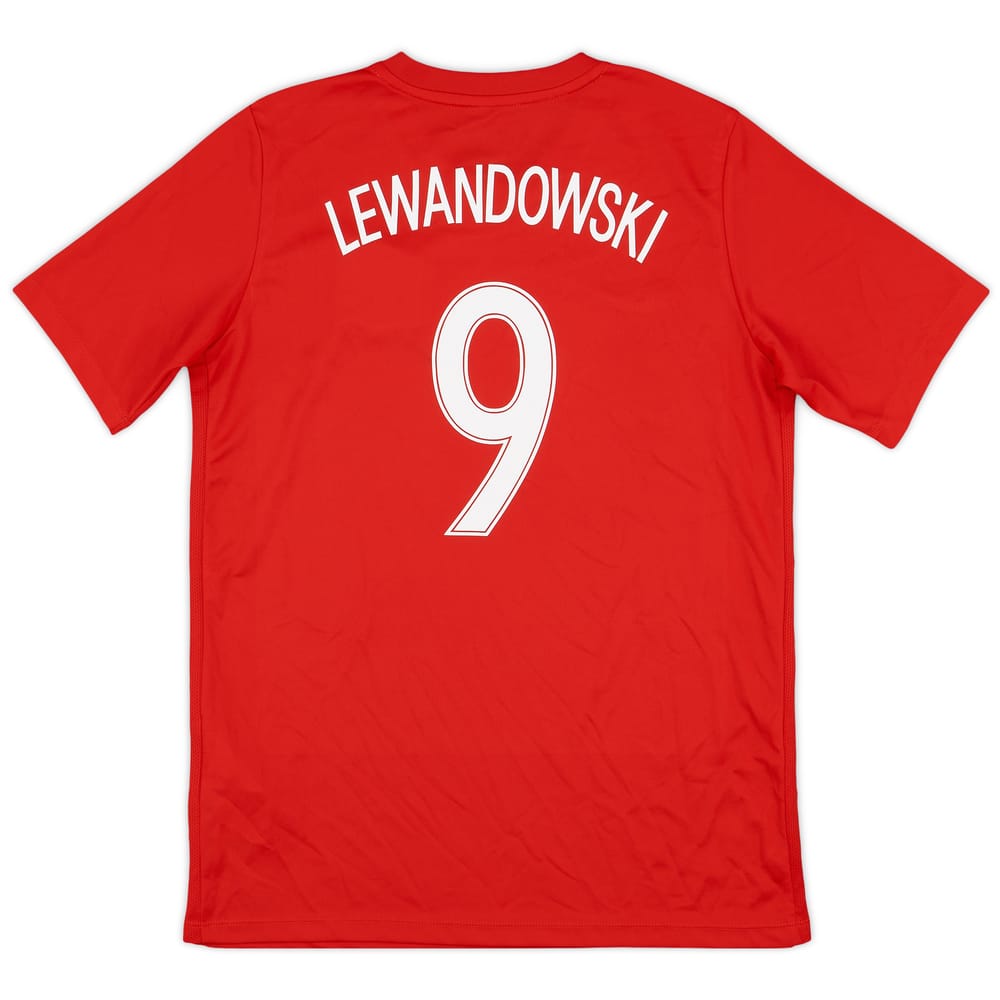 2018-19 Nike Template Shirt (Poland) Lewandowski #9 - 8/10 - (XL.Boys)