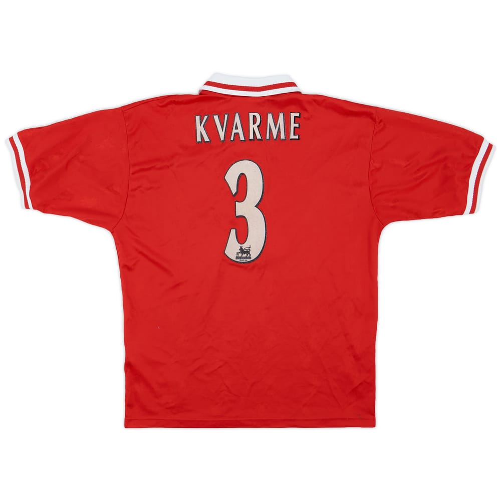1996-98 Liverpool Home Shirt Kvarme #3 - 8/10 - (L)