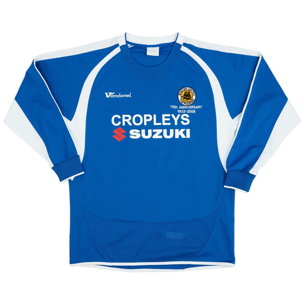 2007-09 Boston United 75th Anniversary Away L/S Shirt #8 - 8/10 - (S/M)