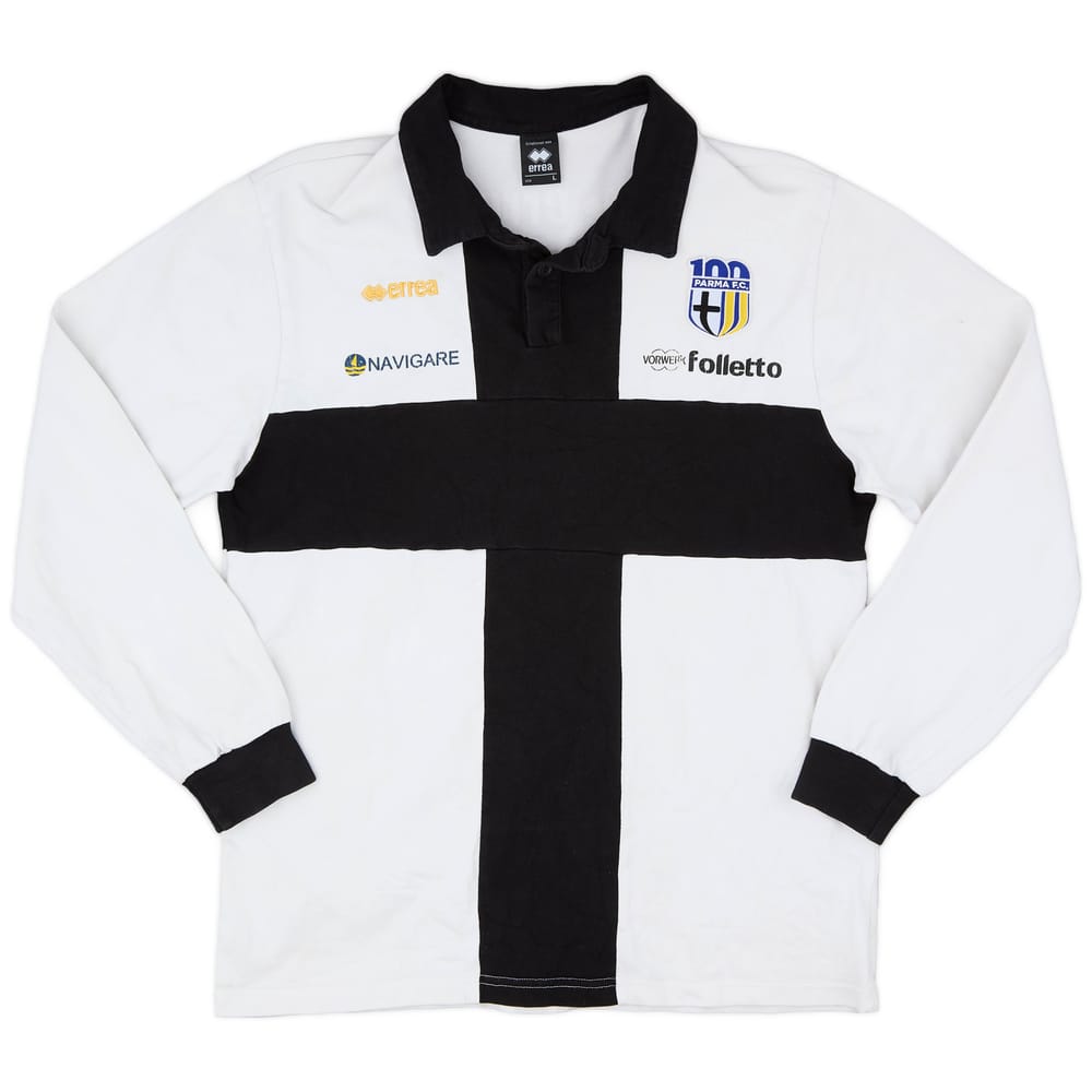 2005-06 Parma Errea Rugby Polo L/S Shirt - 7/10 - (L)