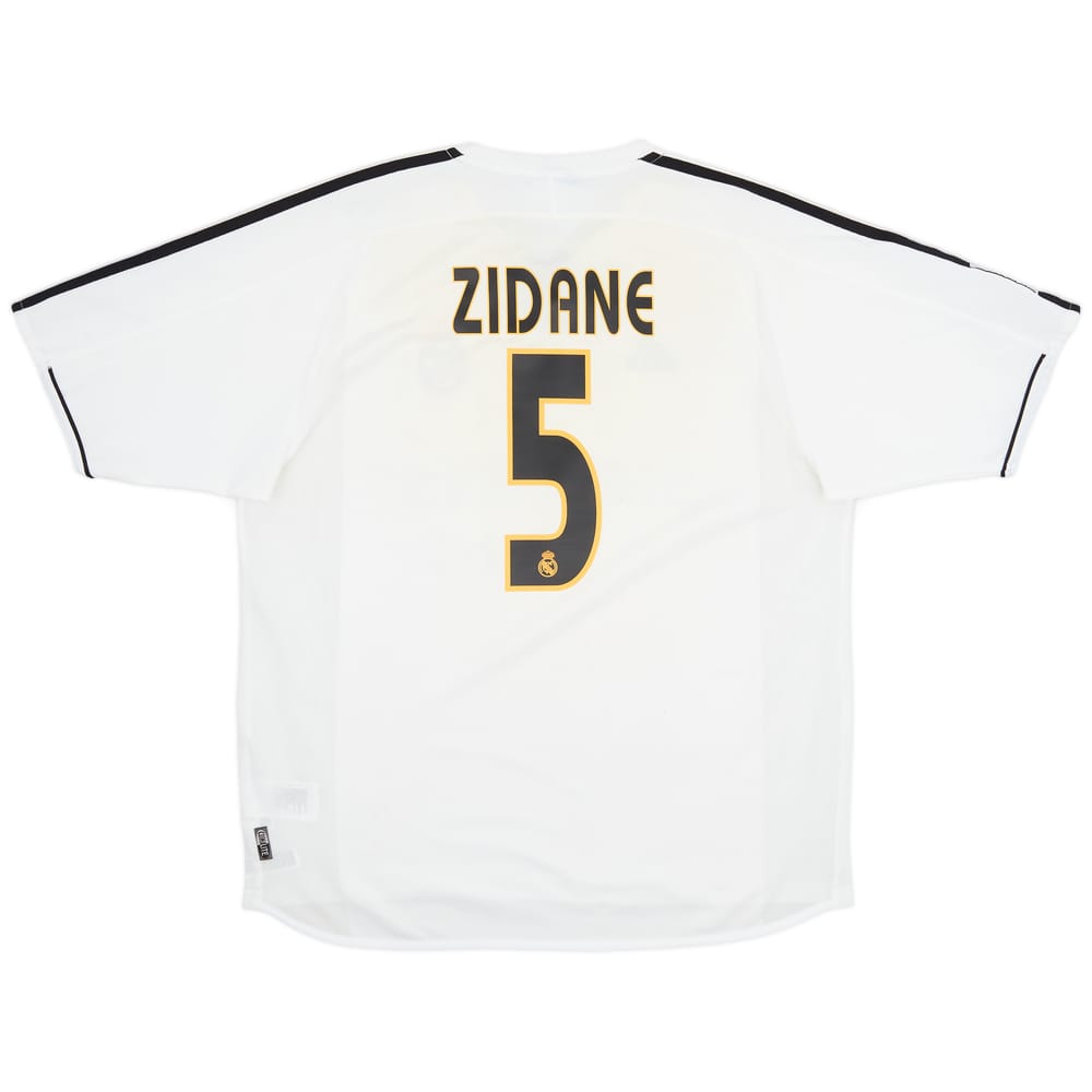 2003-04 Real Madrid Home Shirt Zidane #5 - 6/10 - (L)