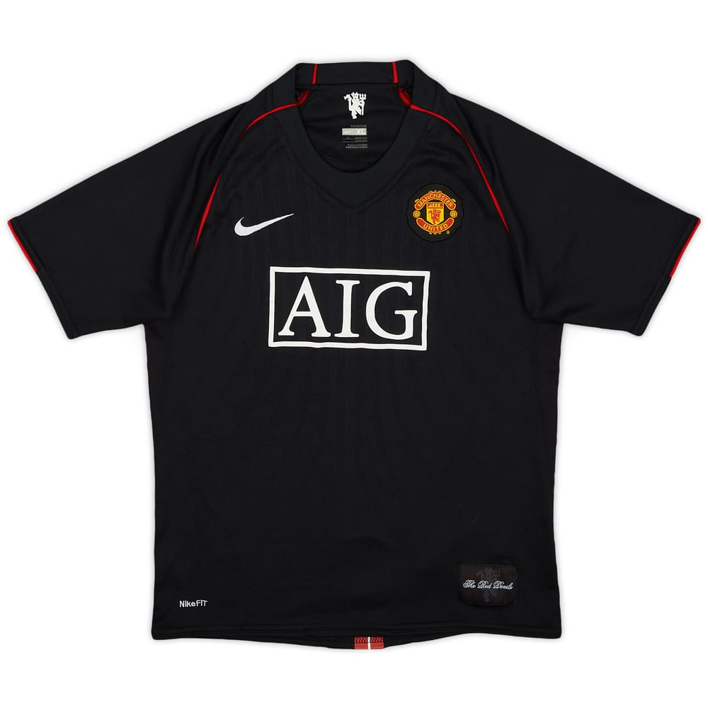 2007-08 Manchester United Away Shirt - 8/10 - (XL.Boys)
