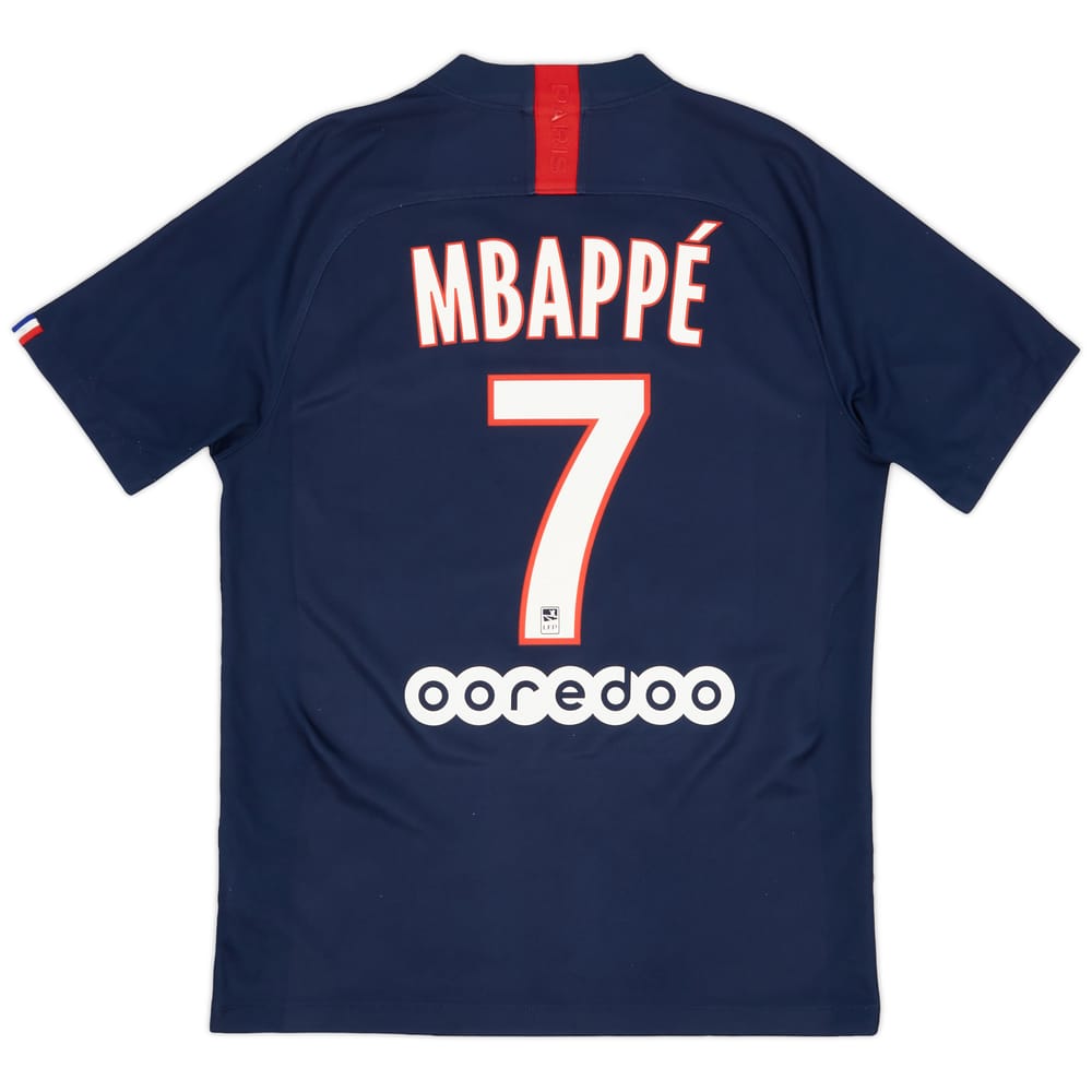 2019-20 Paris Saint-Germain Home Shirt Mbappe #7 - 7/10 - (M)