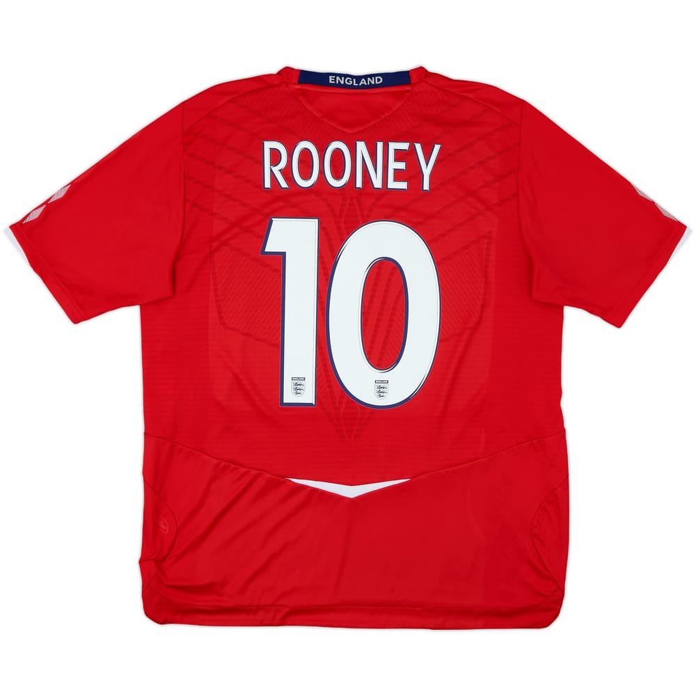2008-10 England Away Shirt Rooney #10 - 9/10 - (XL)