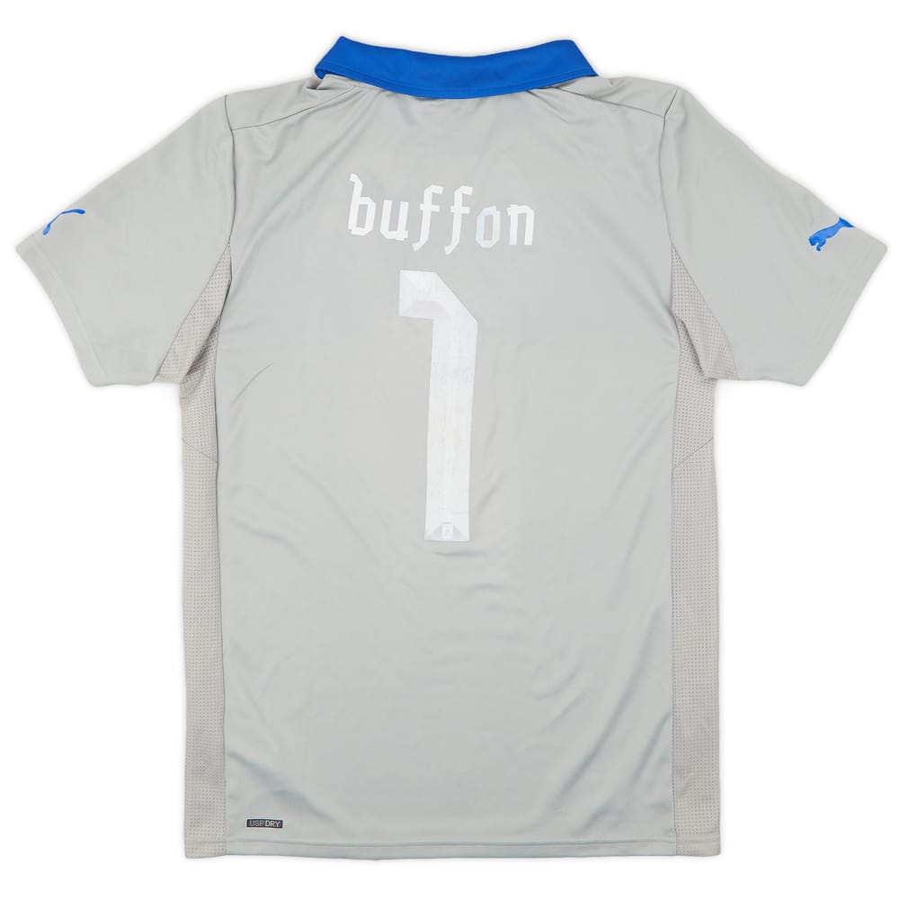 2012-13 Italy GK S/S Shirt Buffon #1 - 6/10 - (S)