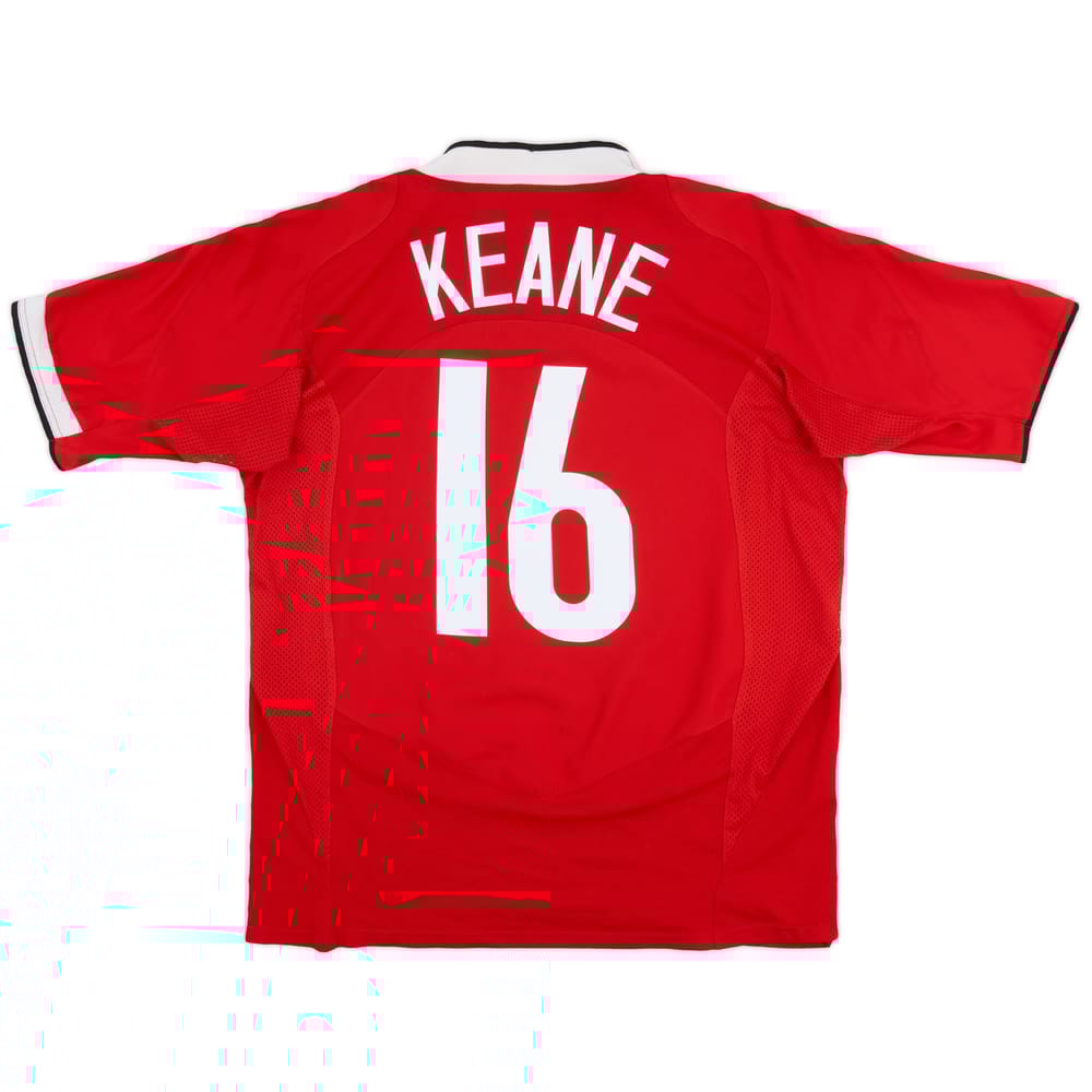 2004-06 Manchester United Home Shirt Keane #16 - 8/10 - (L)