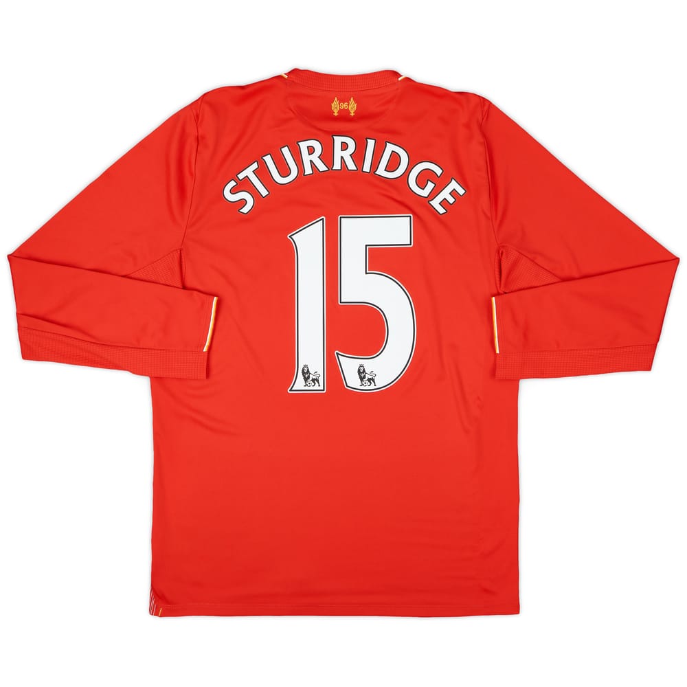 2015-16 Liverpool Home L/S Shirt Sturridge #15 - 8/10 - (S)