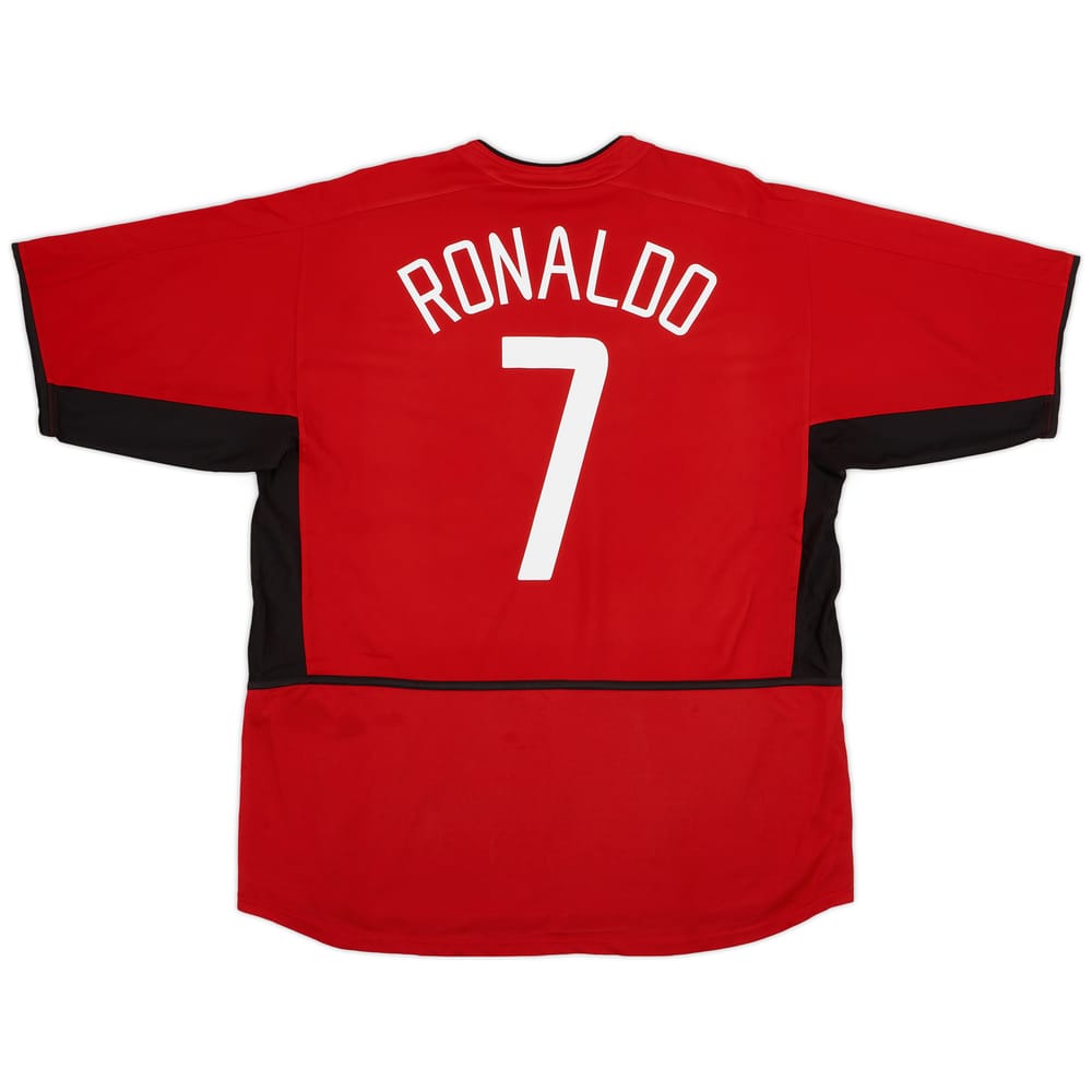 2002-04 Manchester United Home Shirt Ronaldo #7 - 5/10 - (XL)