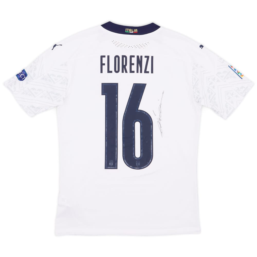 2020 Italy Match Issue Signed Nations League Away Florenzi #16