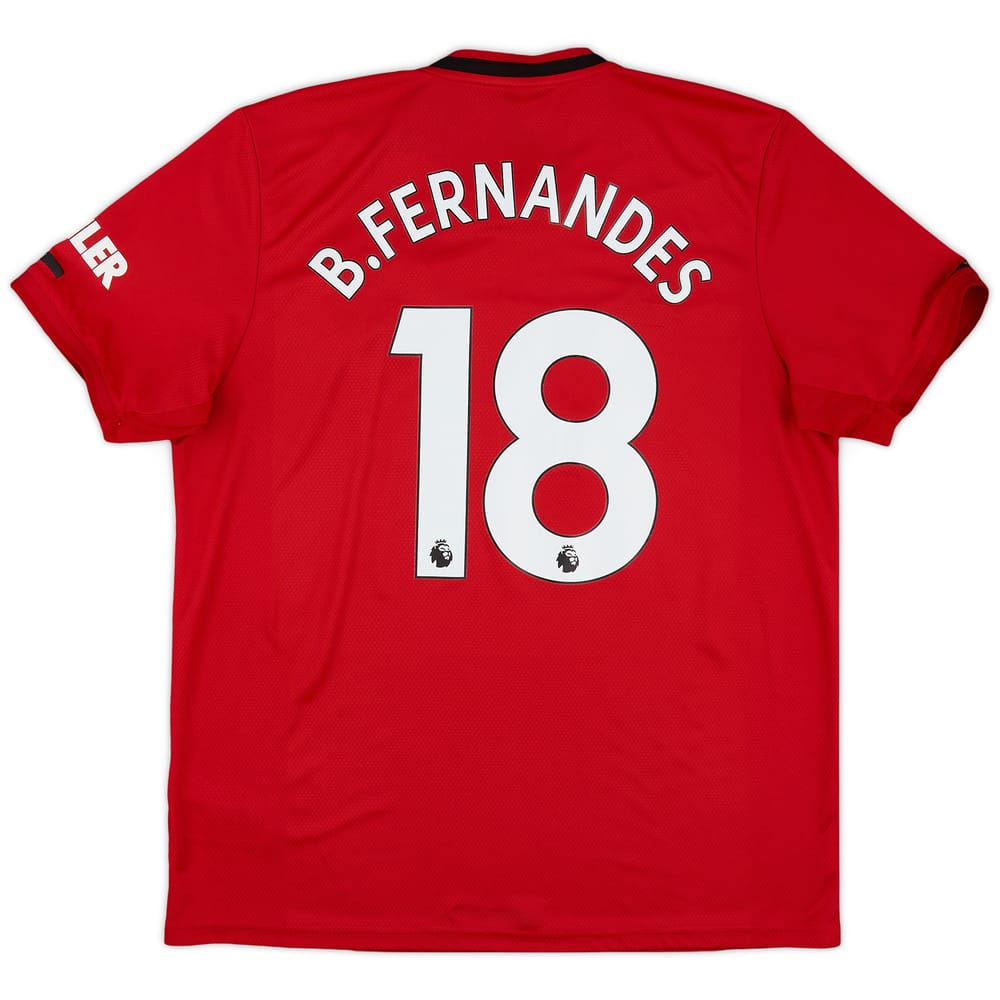 2019-20 Manchester United Home Shirt B.Fernandes #18 - 8/10 - (XL)