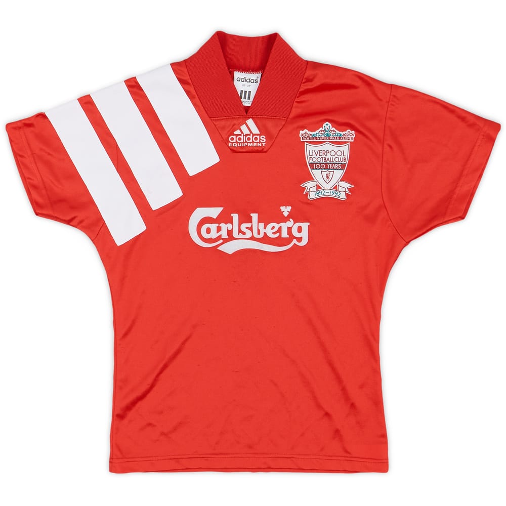 1992-93 Liverpool Centenary Home Shirt - 7/10 - (S.Boys)