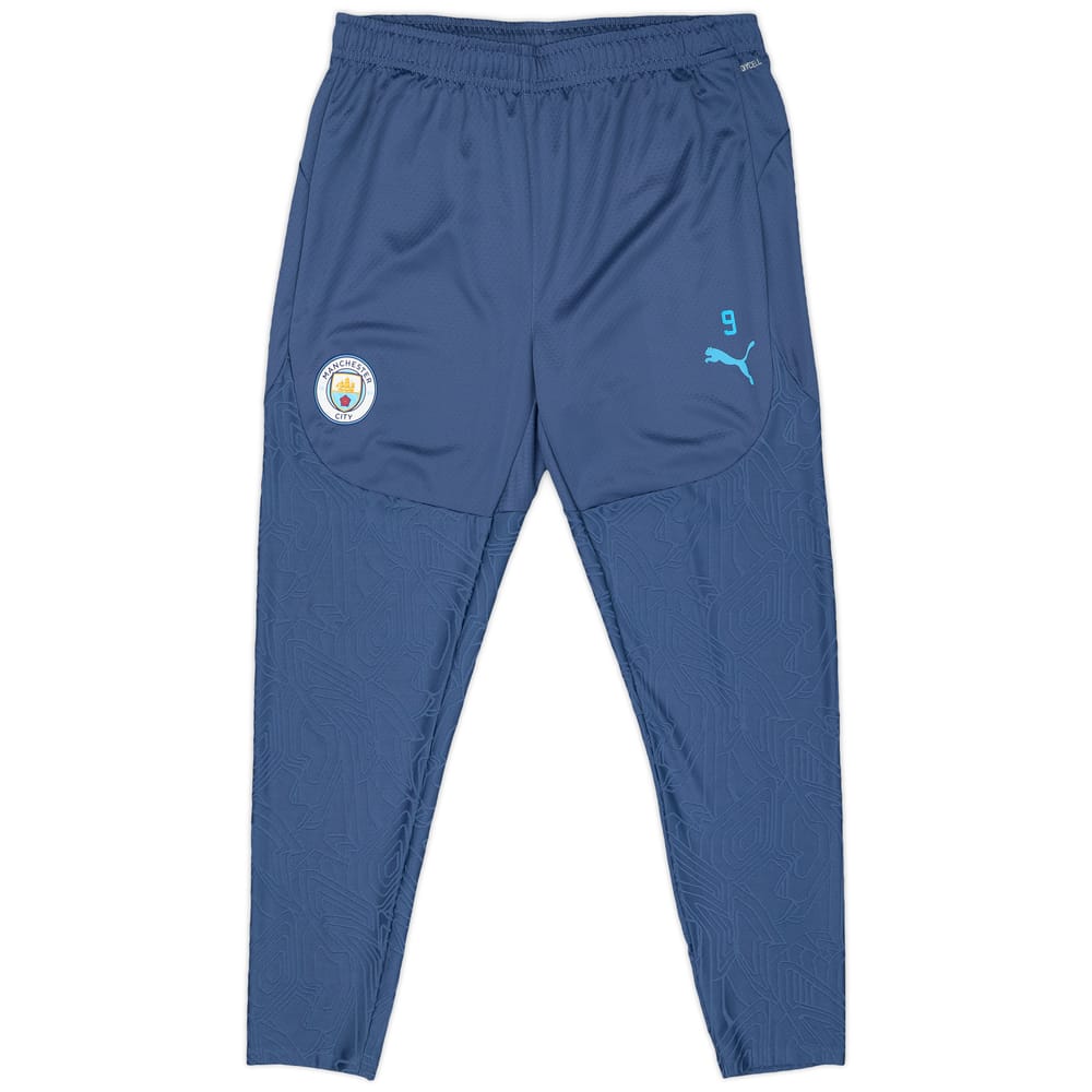 2024-25 Manchester City Player Issue Training Pants/Bottoms #9 (Haaland) - 9/10 - (XL)
