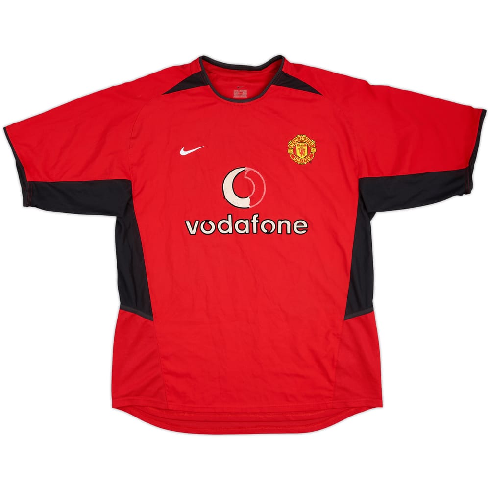 2002-04 Manchester United Home Shirt - 4/10 - (L)