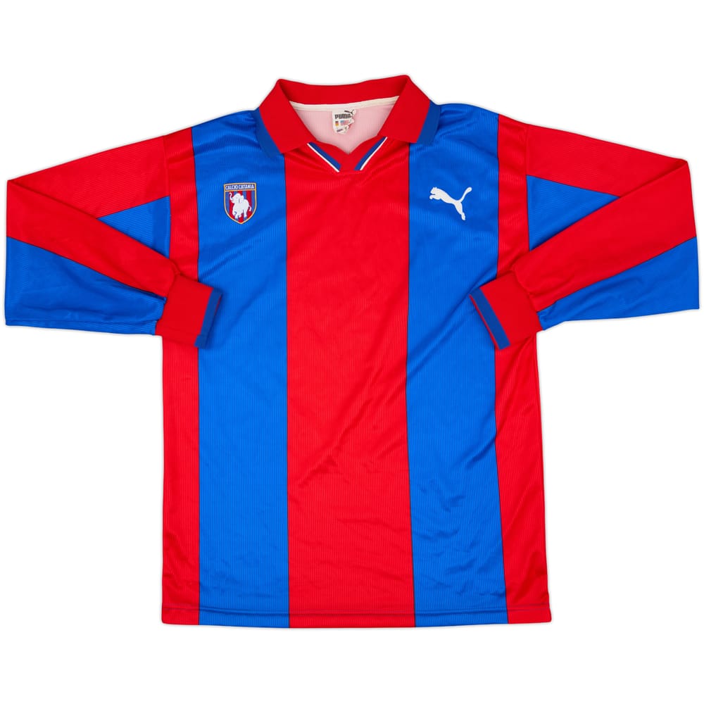 1999-00 Catania Home L/S Shirt - 9/10 - (L)