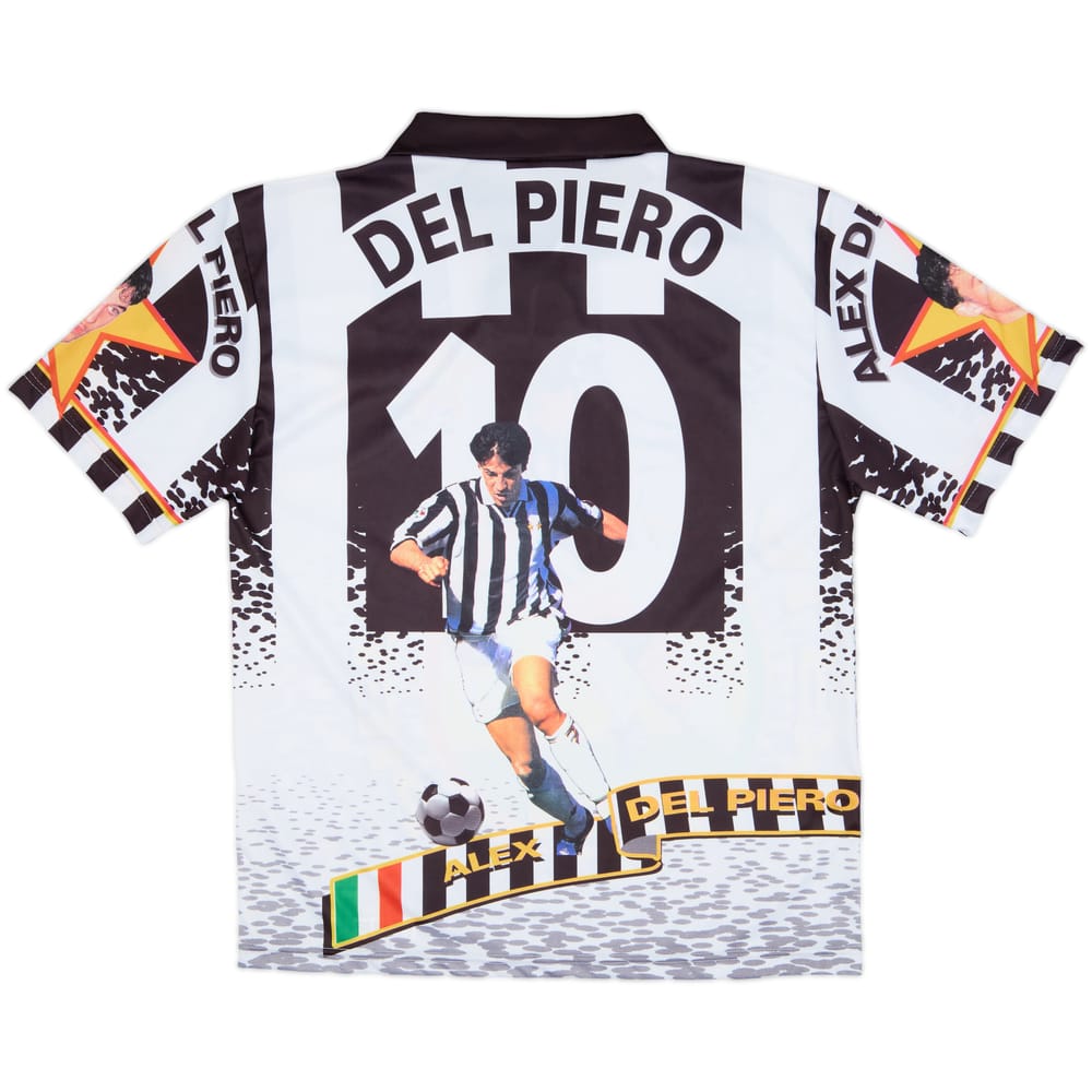1996-97 Juventus Graphic Fan Shirt Del Piero #10 - 9/10 - (XL)