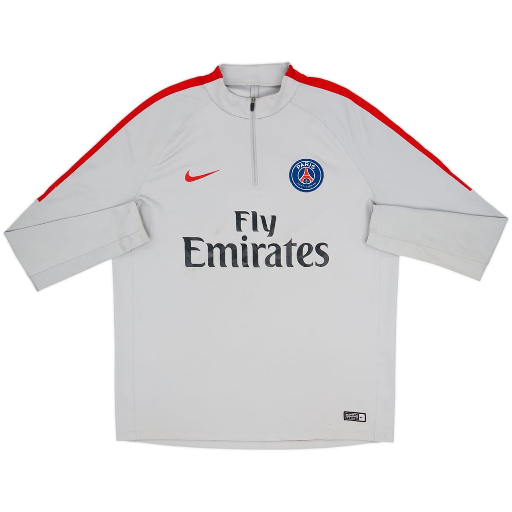 2017-18 Paris Saint-Germain Nike 1/4 Zip Drill Top - 5/10 - (XL)