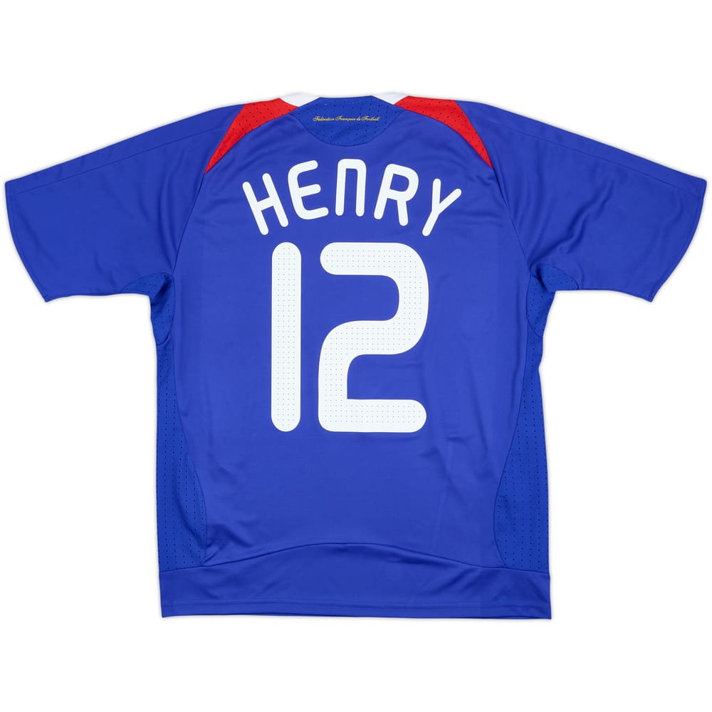 2007-08 Francia Camiseta Local Henry #12 - 8/10 - (XL.Boys)