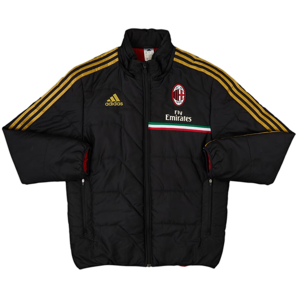 2012-13 AC Milan adidas Padded Bench Coat - 8/10 - (S)