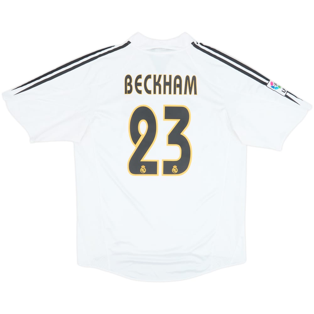 2004-05 Real Madrid Home Shirt Beckham #23 - 8/10 - (L)