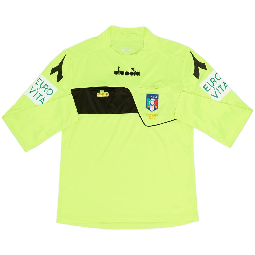 2018-19 Italy Diadora Referee L/S Shirt - 9/10 - (M)