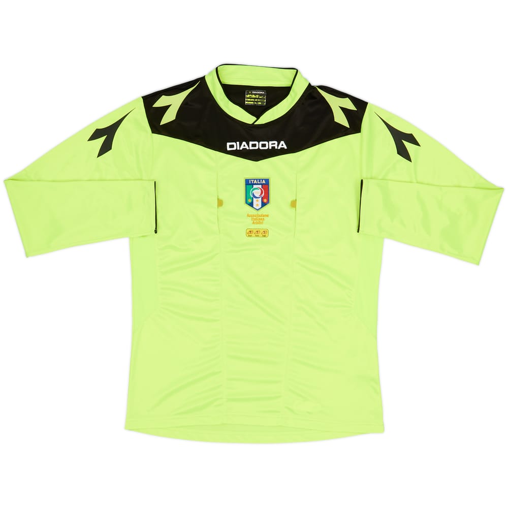 2015-16 Italy Diadora Referee L/S Shirt - 8/10 - (M)