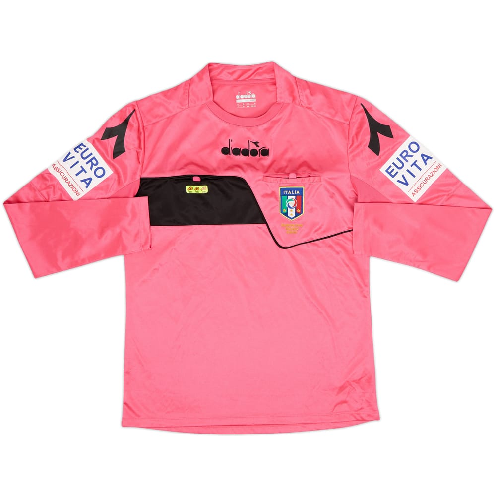 2018-19 Italy Diadora Referee L/S Shirt - 9/10 - (M)