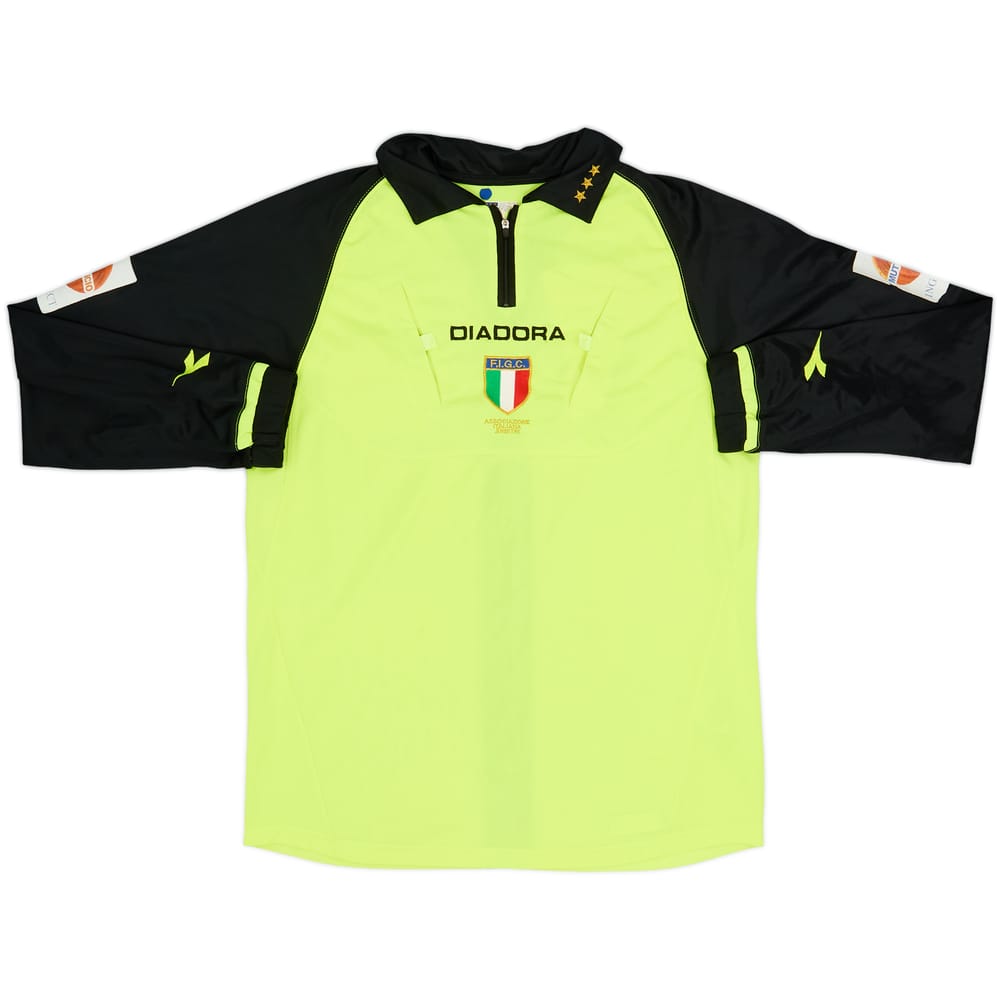 Camiseta Diadora de árbitro L/S de Italia 2004-05 - 7/10 - (M)