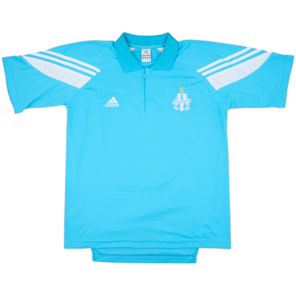 2003-04 Olympique Marseille adidas 1/4 Zip Polo Shirt - 10/10 - (XL)