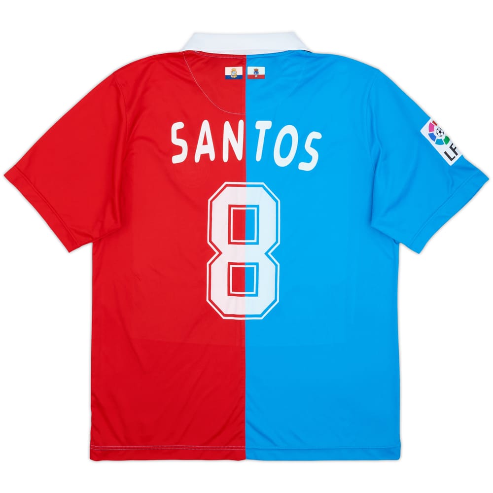 Camiseta de la tercera equipación del Racing Santander 2009-10 Santos #8 - 7/10 - (S)