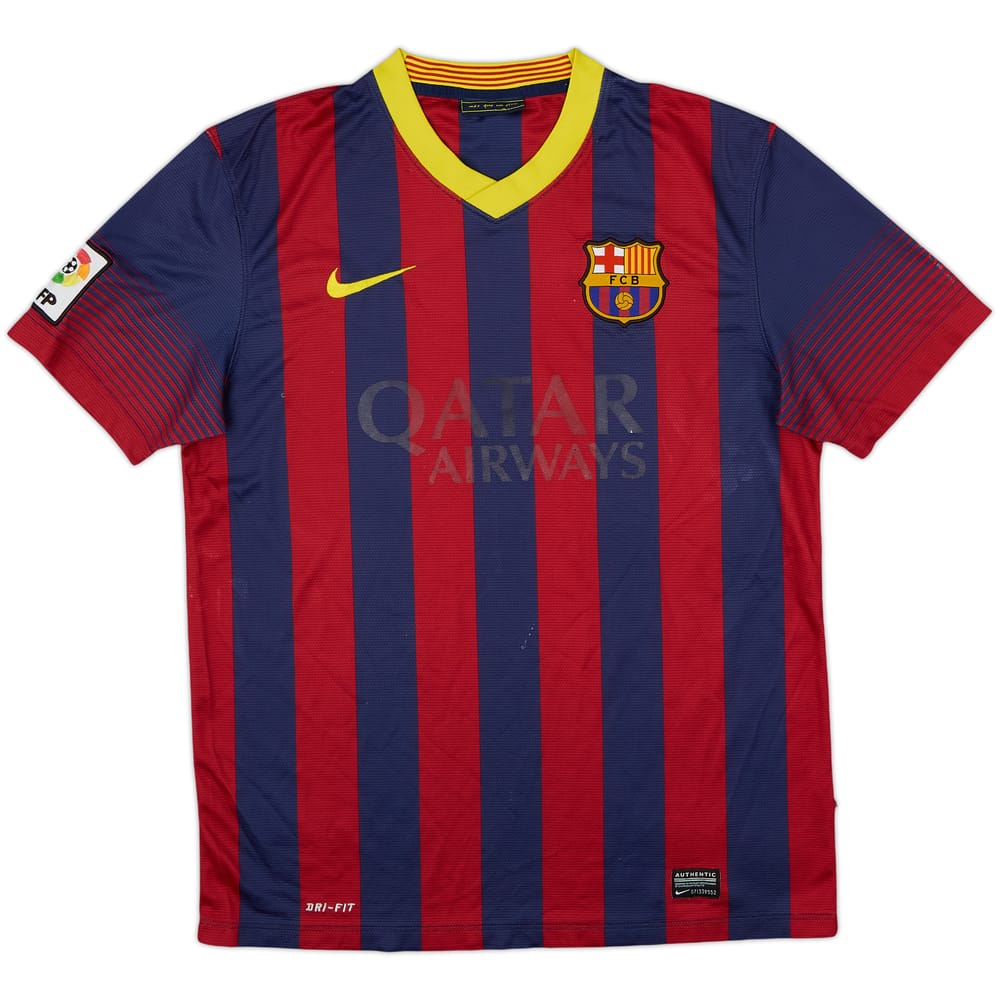 2013-14 Barcelona Home Shirt - 3/10 - (L)