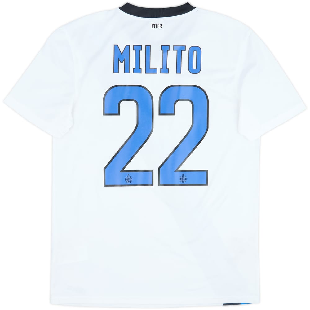 2011-12 Inter Milan Basic Away Shirt Milito #22 - 7/10 - (M)
