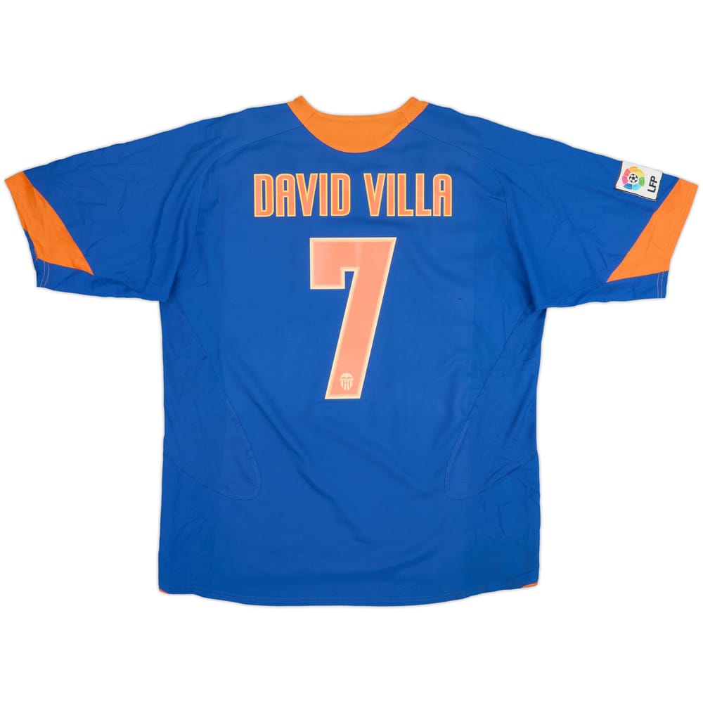 Camiseta de visitante del Valencia 2005-06 David Villa #7 - 6/10 - (XL)
