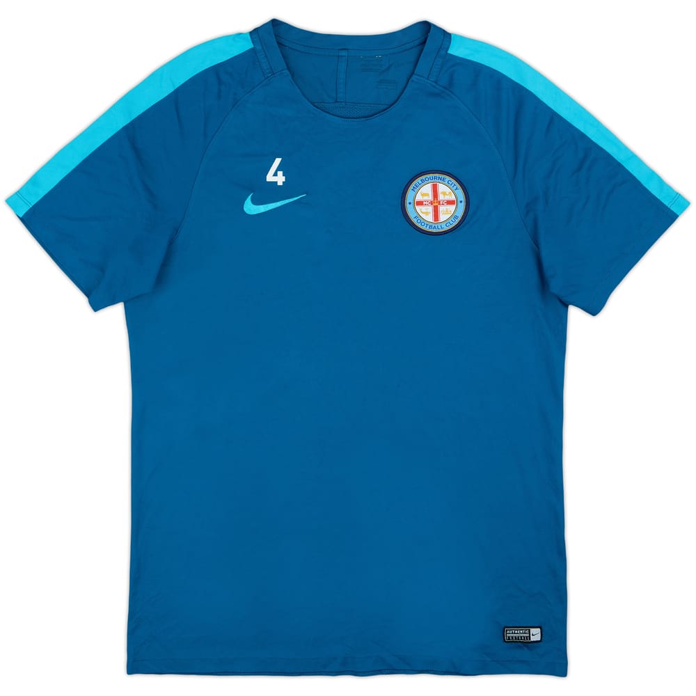 2017-18 Melbourne City Nike Player Issue Training Shirt #4 - 7/10 - (L)