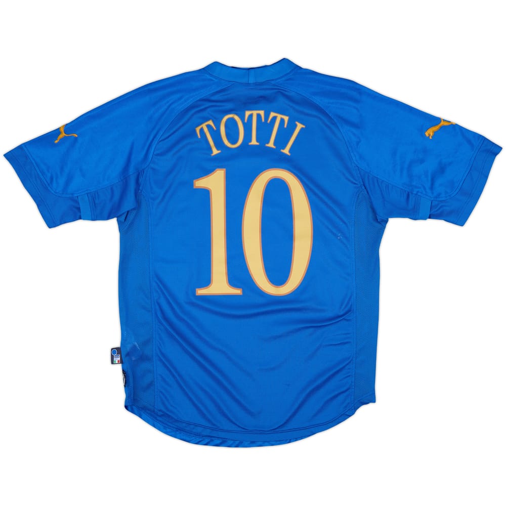 2004-06 Italy Home Shirt Totti #10 - 7/10 - (M)