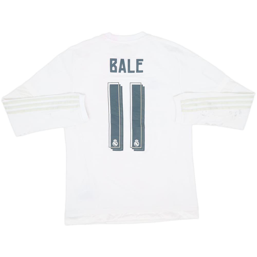 2015-16 Real Madrid Home L/S Shirt Bale #11 - 4/10 - (M)