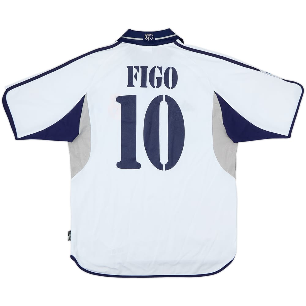2000-01 Real Madrid Home Shirt Figo #10 - 5/10 - (M)