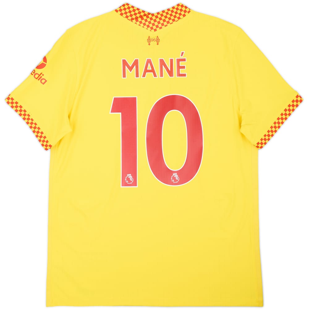 Camiseta auténtica de la tercera equipación del Liverpool 2021-22 Mane #10 (L)
