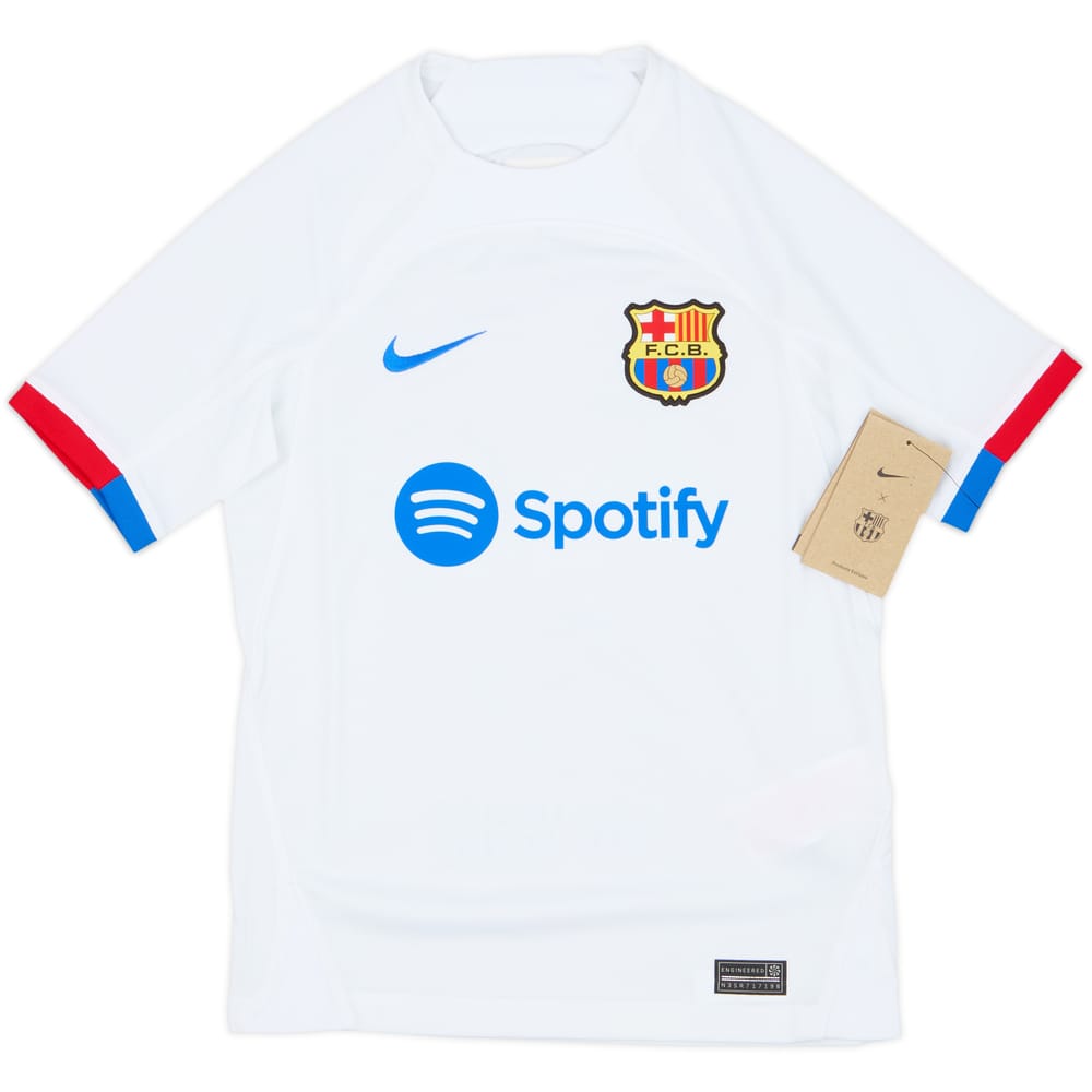 2023-24 Barcelona Away Shirt (M.Boys)