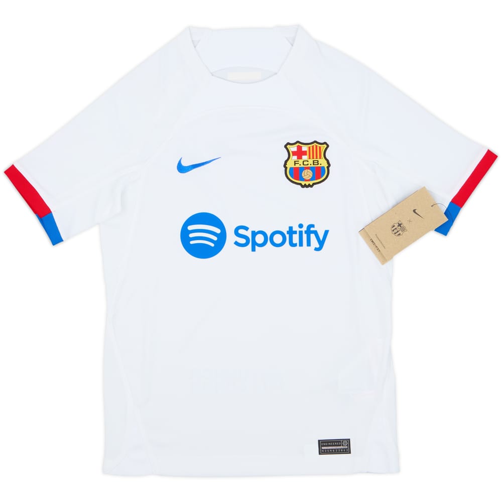 2023-24 Barcelona Away Shirt (M.Boys)