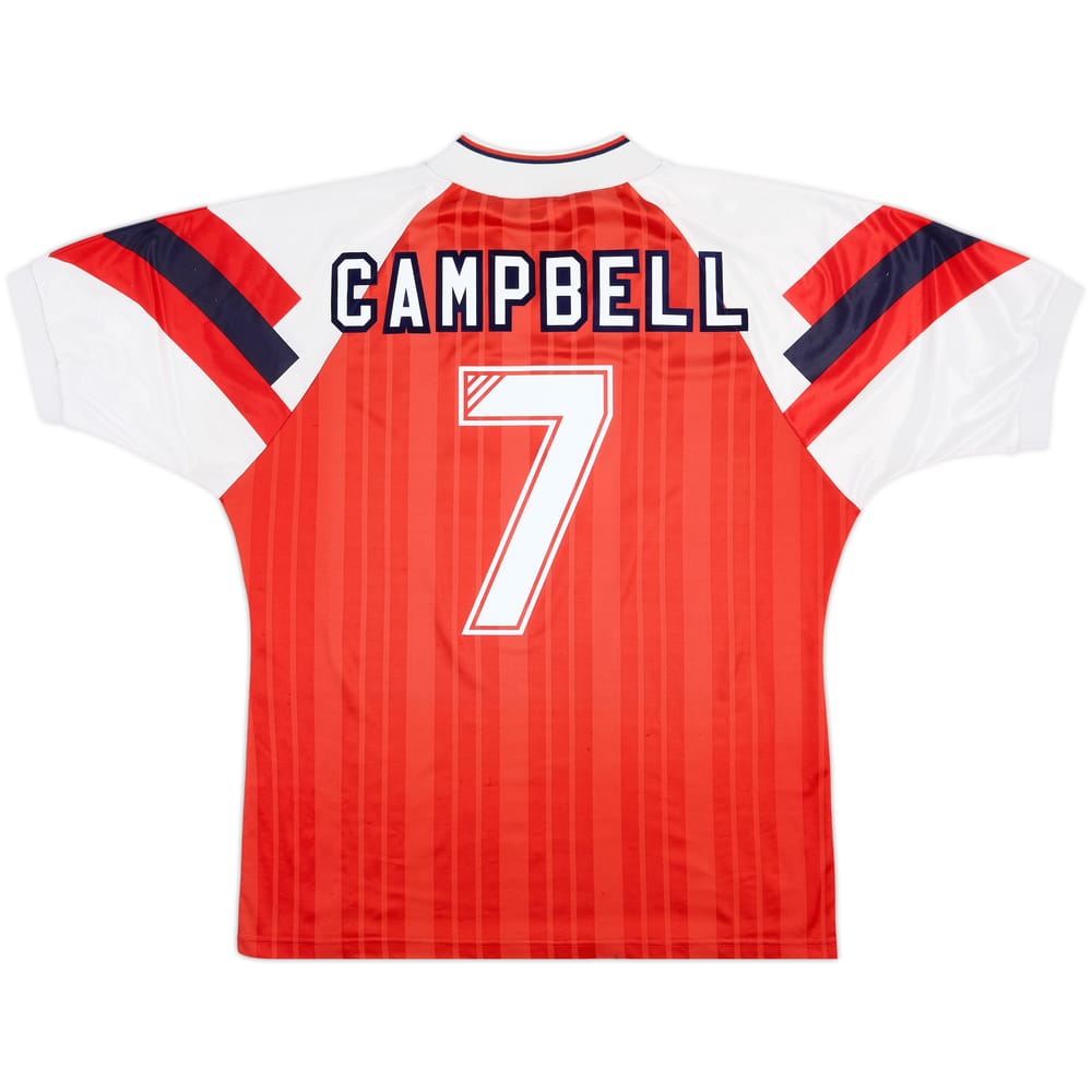1992-94 Arsenal Home Shirt Campbell #7 - 8/10 - (L)