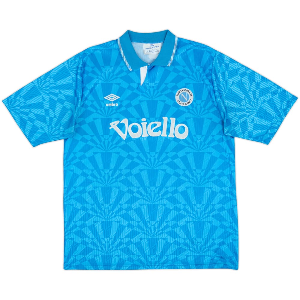 1991-93 Nápoles Camiseta de local - 8/10 - (L)
