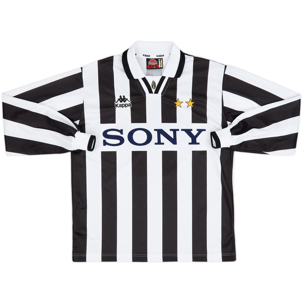 1995-97 Juventus Home L/S Shirt - 9/10 - (S)