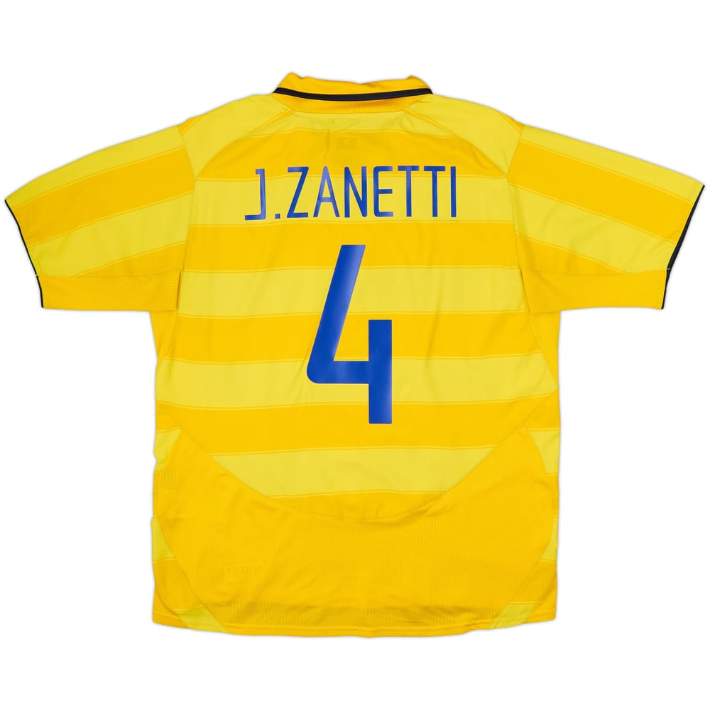 2003-04 Inter Milan Away Shirt J.Zanetti #4 - 8/10 - (L)