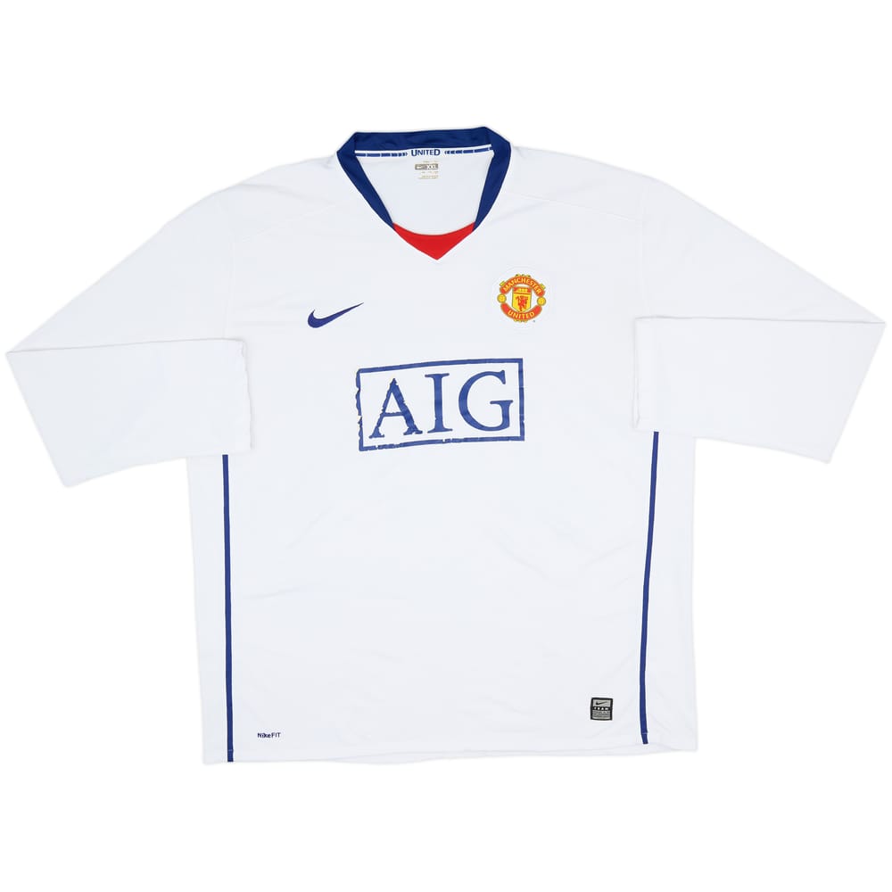 2008-10 Manchester United Away L/S Shirt - 5/10 - (XXL)