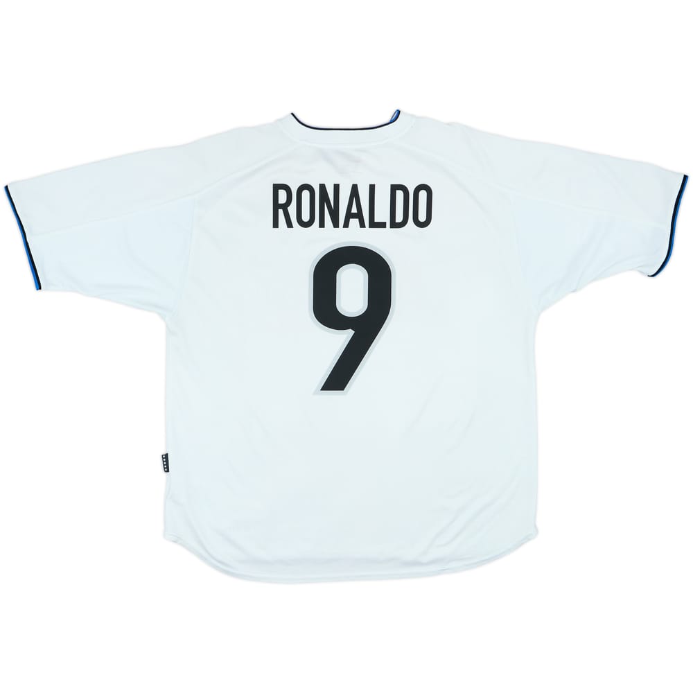 1999-00 Inter de Milán Camiseta Visitante Ronaldo #9 - 8/10 - (L)