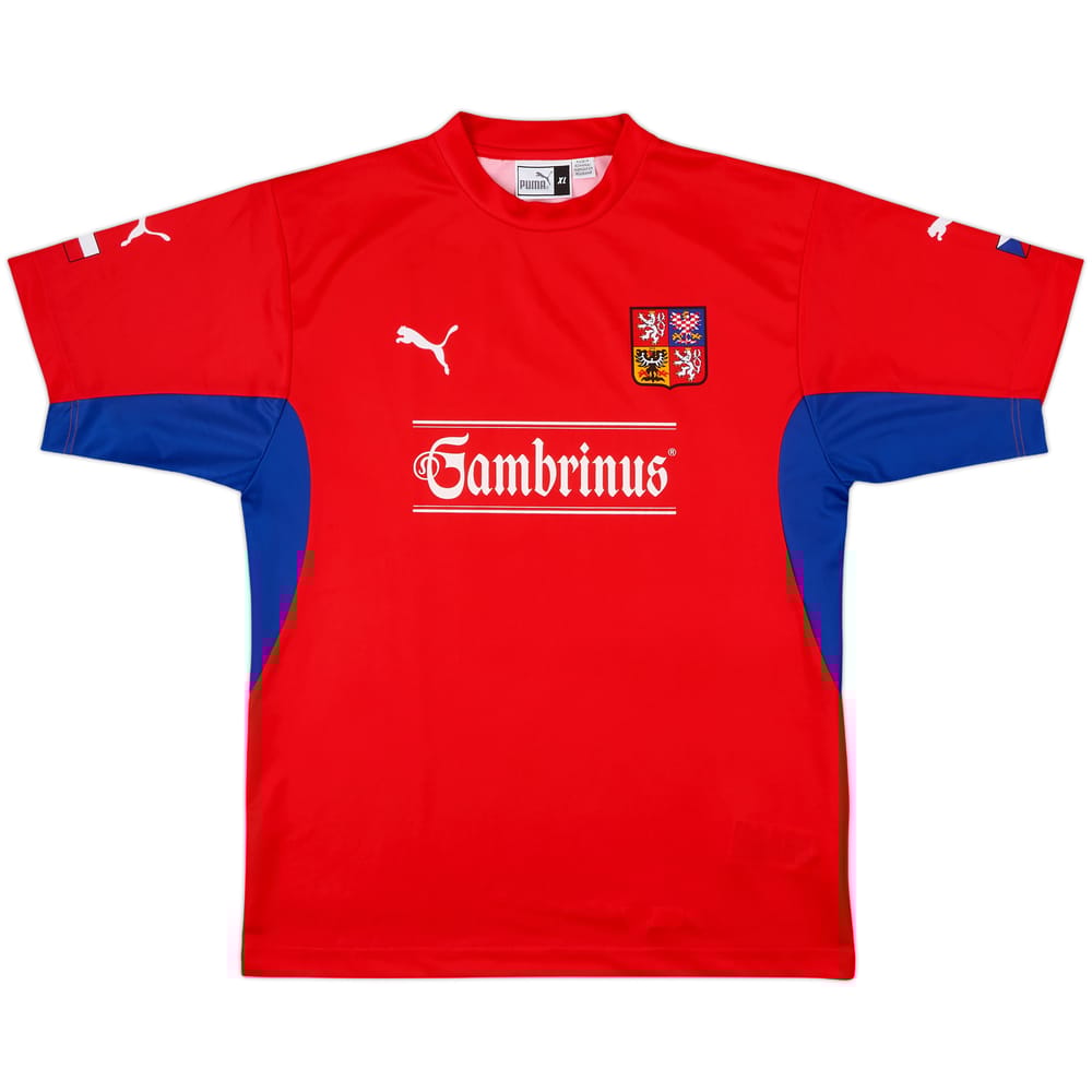 2002-04 Czech Republic Basic Home Shirt - 9/10 - (XL)